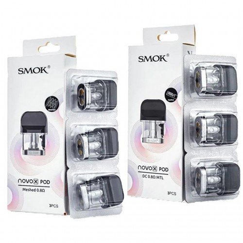 Novo X Replacement Pods by Smok (3-Pcs Per Pack)
