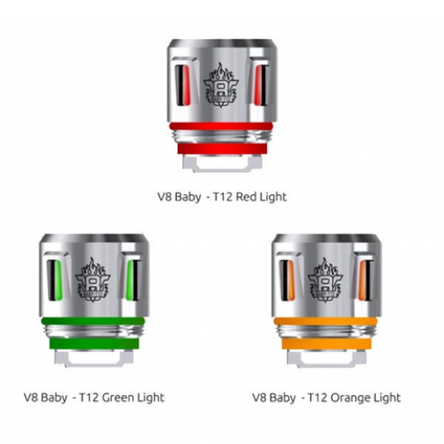 TFV8 Baby - T12 Light Replacement Coils by Smok (5-Pcs Per Pack)