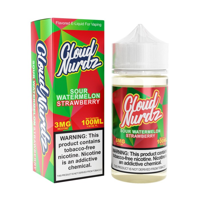 Cloud Nurdz Tobacco Free Nicotine E-Liquid Cloud Nurdz Tobacco Free Nicotine E-Liquid