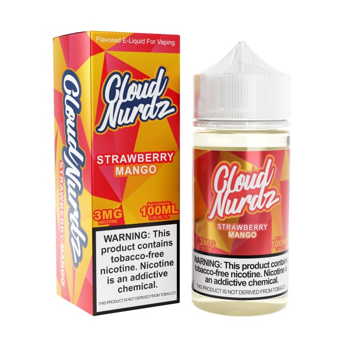Cloud Nurdz Tobacco Free Nicotine E-Liquid Cloud Nurdz Tobacco Free Nicotine E-Liquid