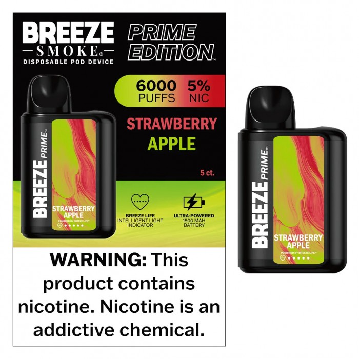 Breeze Smoke Prime Edition 6000 Puff Disposable (Box of 5)