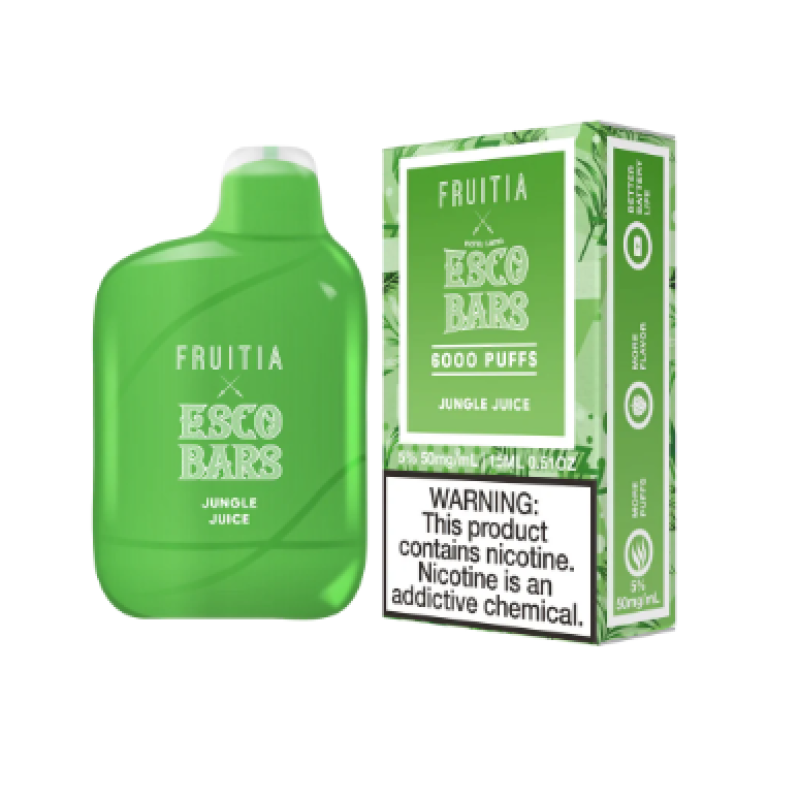 Fruitia X Esco Bar Disposable 6000 puff (Box of 10) Fruitia X Esco Bar Disposable 6000 puff (Box of 10)