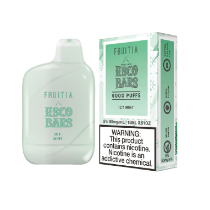 Fruitia X Esco Bar Disposable 6000 puff (Box of 10) Fruitia X Esco Bar Disposable 6000 puff (Box of 10)