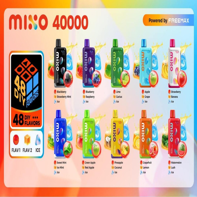 MIXO 40K Disposable (Box of 5) by Freemax MIXO 40K Disposable (Box of 5) by Freemax