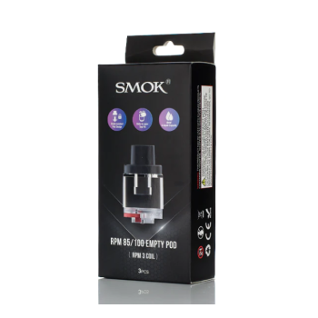 RPM (85/100) Empty Pod (RPM 3 Coil) (3pcs/pack) RPM (85/100) Empty Pod (RPM 3 Coil) (3pcs/pack)