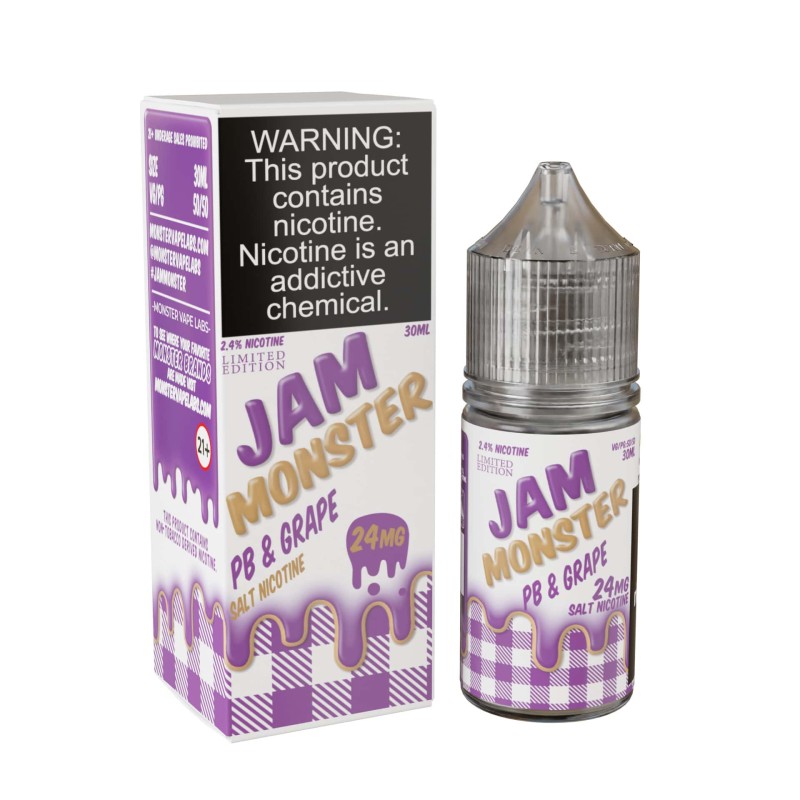 Jam Monster Tobacco Free Nicotine Salt E-Liquid by Monster Vape Labs Jam Monster Tobacco Free Nicotine Salt E-Liquid by Monster Vape Labs