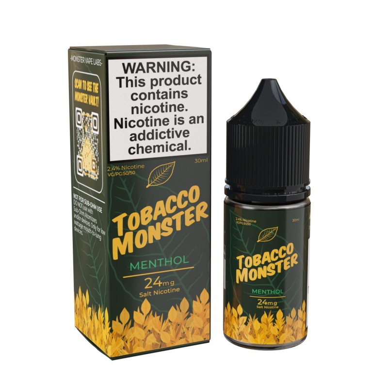 Tobacco Monster Tobacco-Free Nicotine Salt E-Liquid by Monster Vape Labs (30 ml)