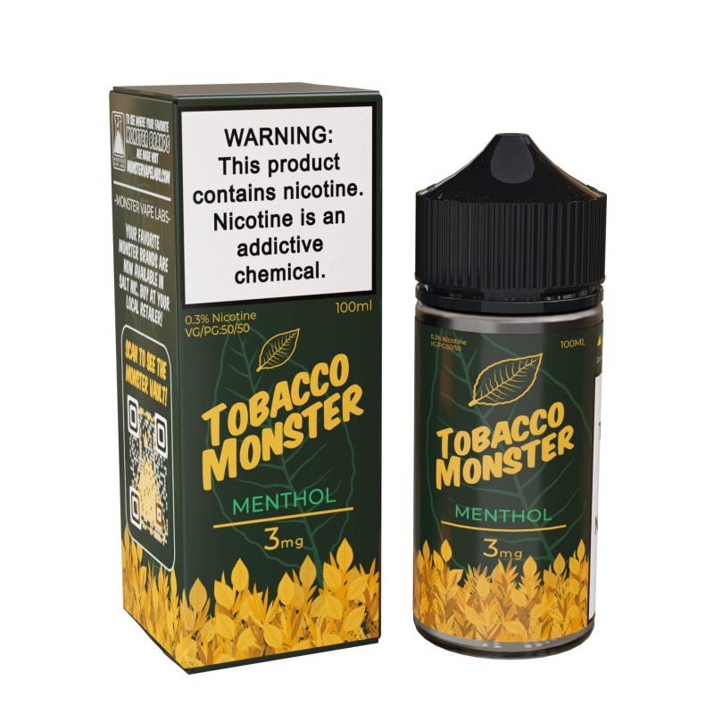 Tobacco Monster Tobacco-Free Nicotine E-Liquid by Monster Vape Labs (100 ml)