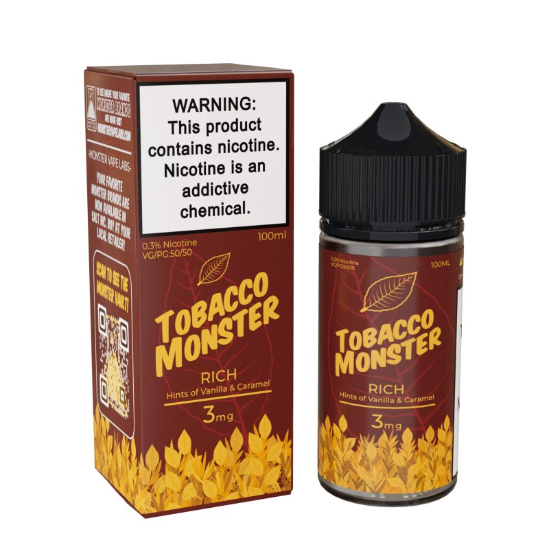 Tobacco Monster Tobacco-Free Nicotine E-Liquid by Monster Vape Labs (100 ml)