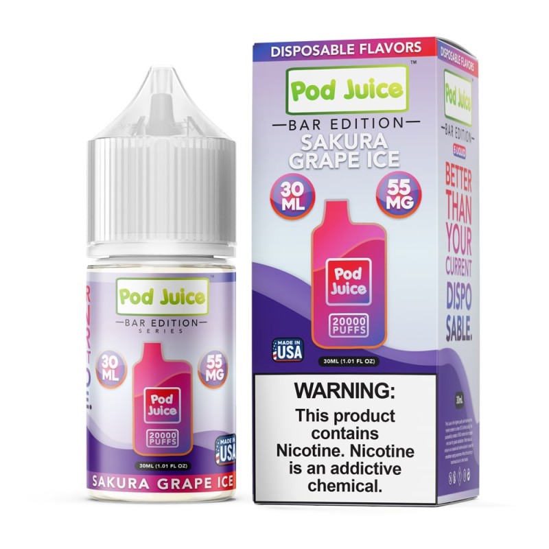 Pod Juice PJ5000 Series Tobacco-Free Nicotine Salt E-Liquid (30 mL) Pod Juice PJ5000 Series Tobacco-Free Nicotine Salt E-Liquid (30 mL)