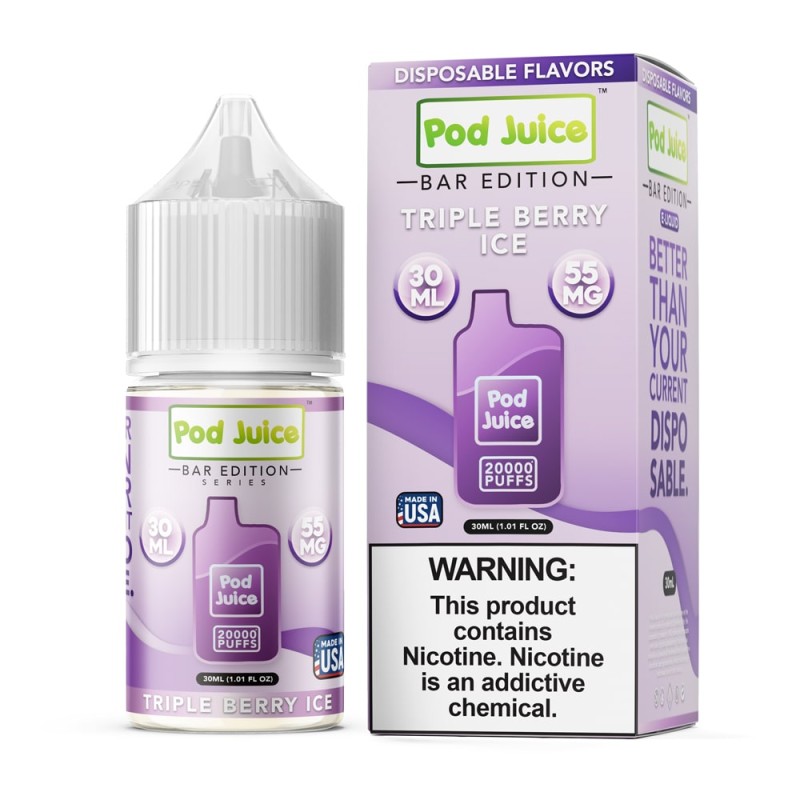 Pod Juice PJ5000 Series Tobacco-Free Nicotine Salt E-Liquid (30 mL) Pod Juice PJ5000 Series Tobacco-Free Nicotine Salt E-Liquid (30 mL)
