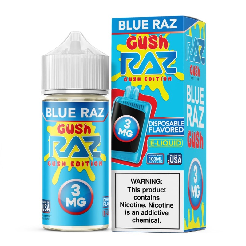 Raz x Pod Juice Gush Edition Tobacco-Free Nicotine E-Liquid (100 mL) Raz x Pod Juice Gush Edition Tobacco-Free Nicotine E-Liquid (100 mL)