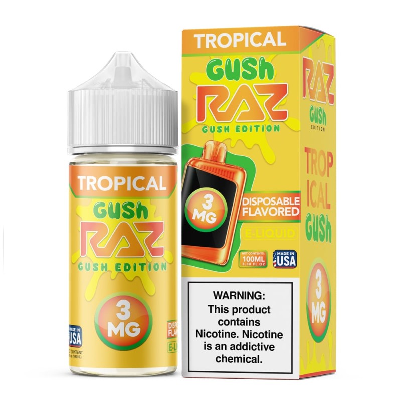 Raz x Pod Juice Gush Edition Tobacco-Free Nicotine E-Liquid (100 mL) Raz x Pod Juice Gush Edition Tobacco-Free Nicotine E-Liquid (100 mL)