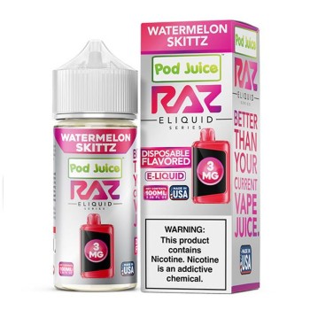 Raz x Pod Juice Tobacco-Free Nicotine E-Liquid (100 mL) Raz x Pod Juice Tobacco-Free Nicotine E-Liquid (100 mL)