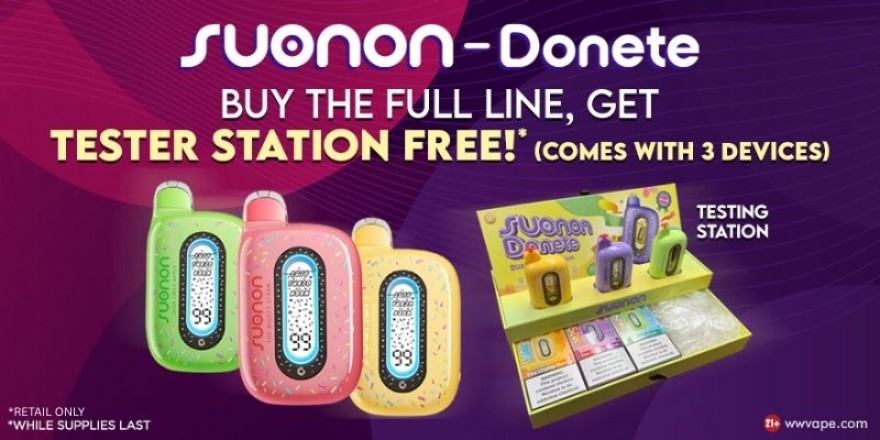 Suonon Donete Tester Station Promo While Supplies Last