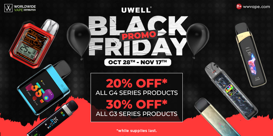 Black Friday UWELL Promo Oct 18 - Nov 17