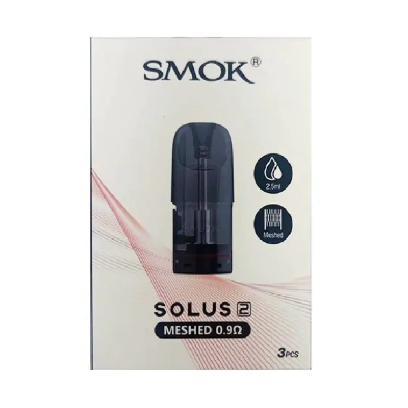 SOLUS 2 Meshed 0.9 Ohm Replacement Pod (US Version) (3pcs/pack) SOLUS 2 Meshed 0.9 Ohm Replacement Pod (US Version) (3pcs/pack)