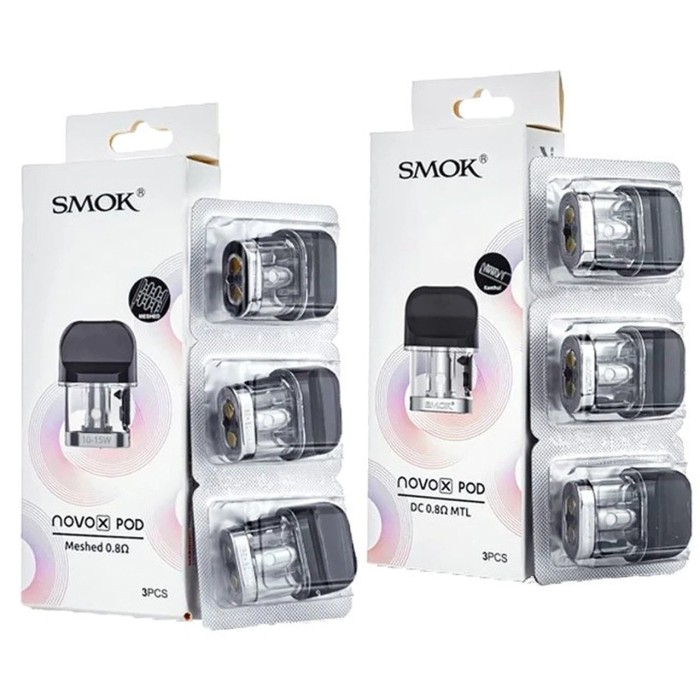 Novo X Replacement Pods by Smok (3-Pcs Per Pack) Novo X Replacement Pods by Smok (3-Pcs Per Pack)