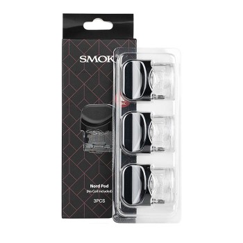 Nord Pod (No Coils) by Smok - Bright Black (3PK) Nord Pod (No Coils) by Smok - Bright Black (3PK)