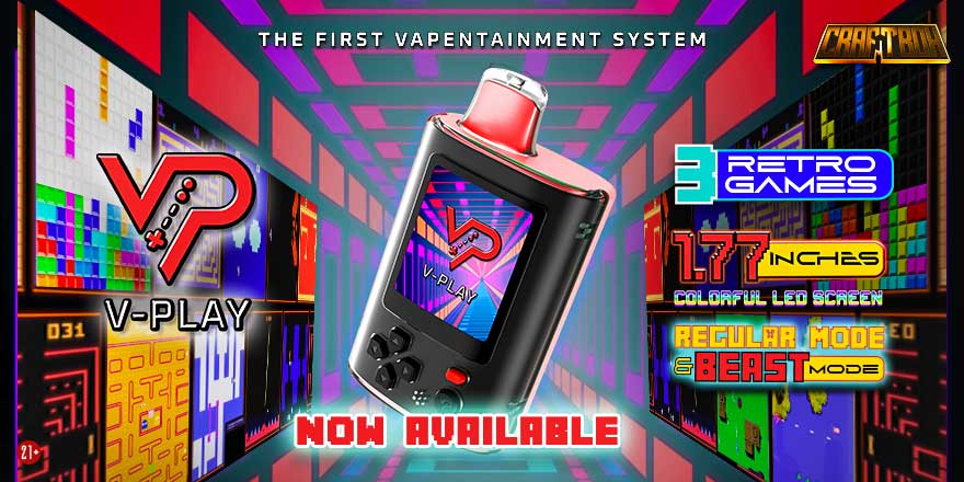 V-Play 20K Puffs Disposable by CraftBox - Chill-N-Thrill available at Worldwide Vape!