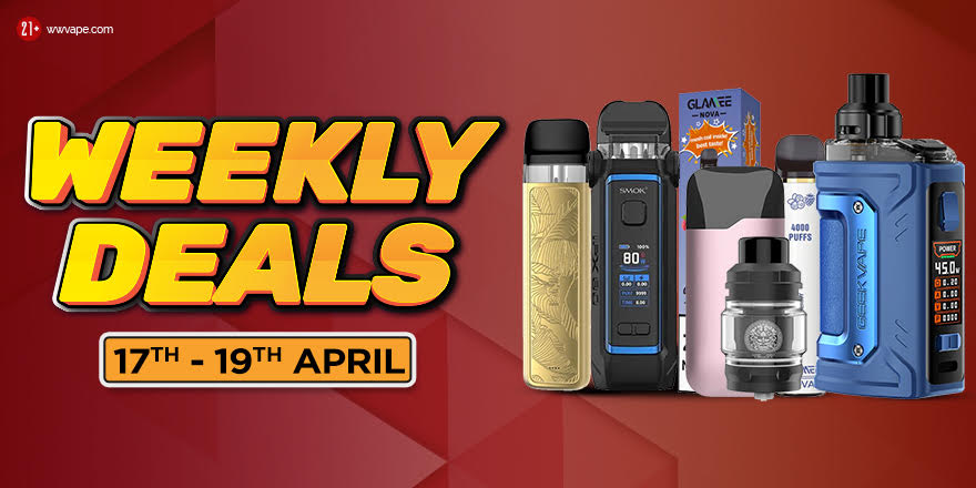 Weekly Wholesale Vape Deals (April 17th - April 19th)