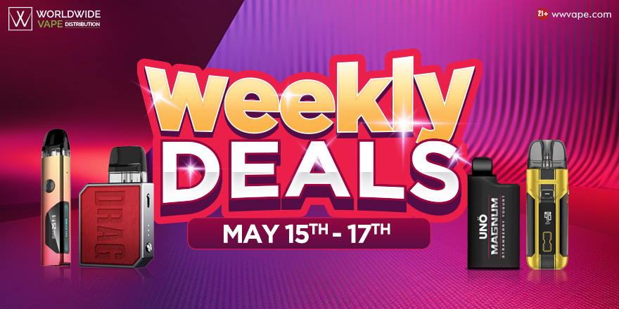 Weekly Wholesale Vape Deals (May 15th - May 17th)