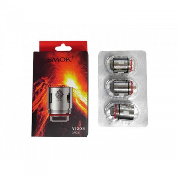 TFV12 - X4 Replacement Coils by Smok (3-Pcs Per Pack)