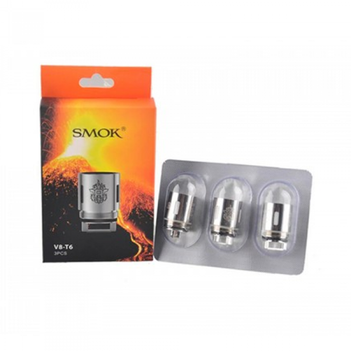 TFV8 - T6 Replacement Coils by Smok  (3-Pcs Per Pack)