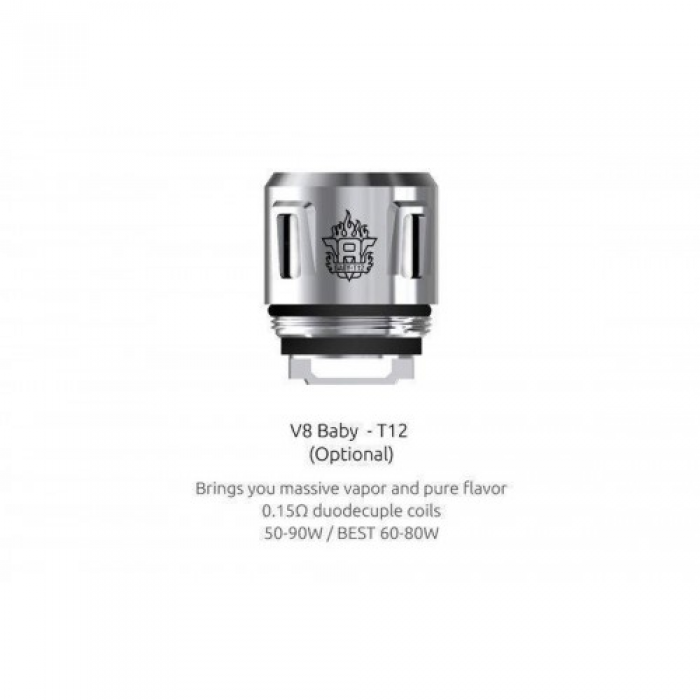 TFV8 Baby - T12 Replacement Coils by Smok  (5-Pcs Per Pack)