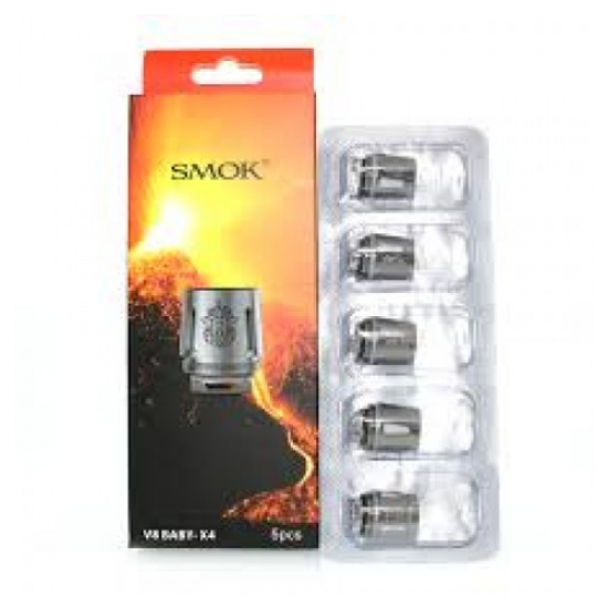 TFV8 Baby - X4 Replacement Coils by Smok  (5-Pcs Per Pack)