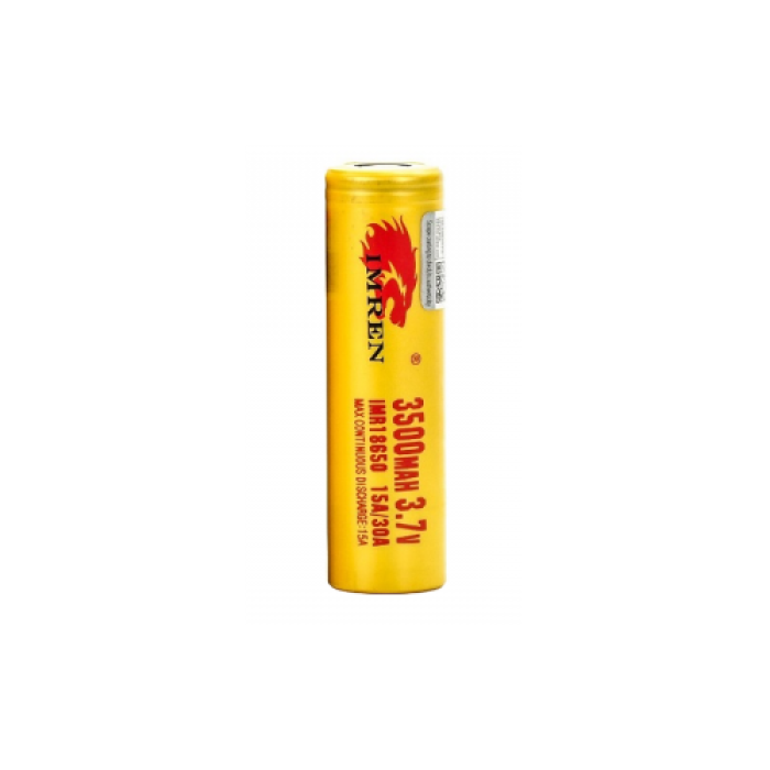 IMR 18650 3.7V 3500mAh 15A/30A Flat Top Battery by Imren IMR 18650 3.7V 3500mAh 15A/30A Flat Top Battery by Imren
