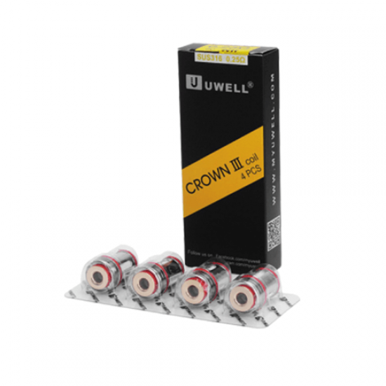 Crown 3 Replacement Coils by Uwell (4-Pcs Per Pack)